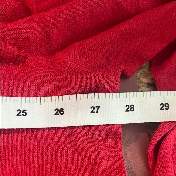 😻PLUS SIZE Terra & Sky Red V-Neck Women's Sweater - Picture 6 of 7